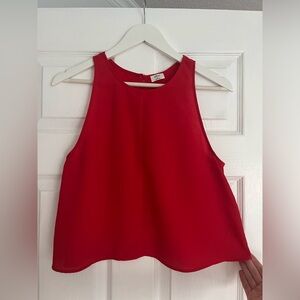 Aritzia Wilfred red blouse size medium